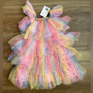 Lola + The boys ombré star tulle dress